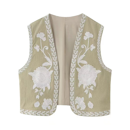 Hazel Embroidered Vest