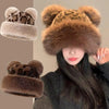 Suki Bear Ear Faux Fur Beanie
