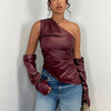 Hazel Shoulder Leather Vest