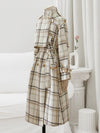 Elle Plaid Trench Coat
