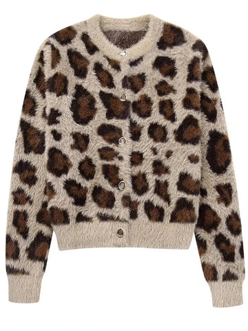Hazel Pattern Fur Sweater