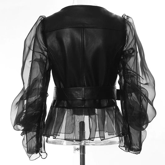 Nina Faux Leather Jacket