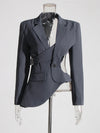 Faye Asymmetric Cutout Blazer