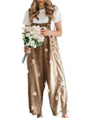 Poppy Floral Denim Overalls