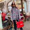 Juno Graphic Print Sweater