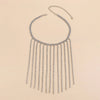 Amara Rhinestone Long Tassel Choker
