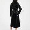 Rhea Patent Leather Trench Coat