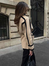Rhea Contrast Woolen Coat