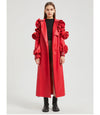 Hazel Long Ruffled Coat