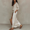 Oriane Knit & Satin Skirt Set