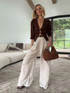 Nina Single Button Sweater