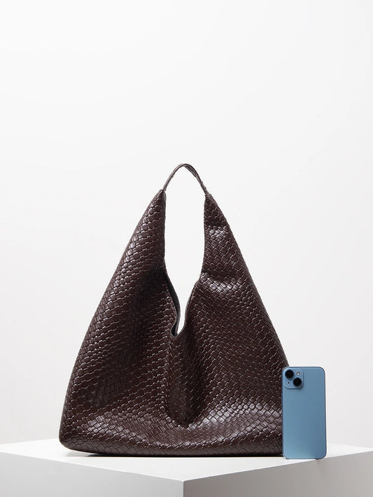 Luna Leather Woven Bag