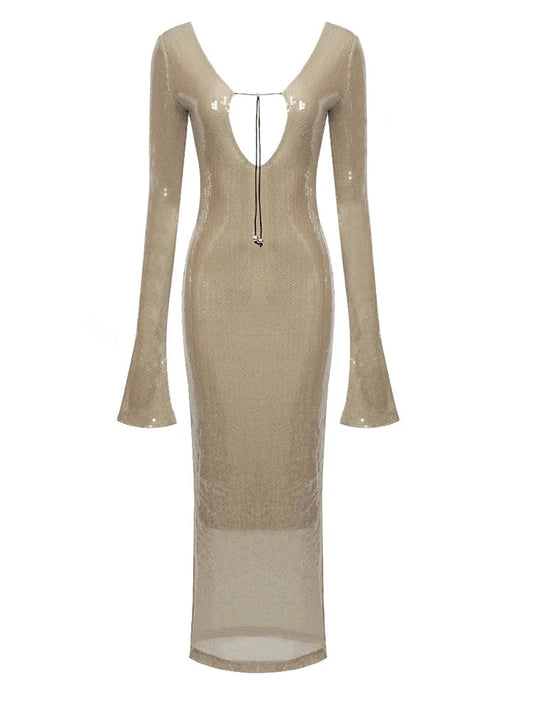 Mira Sequin Maxi Dress