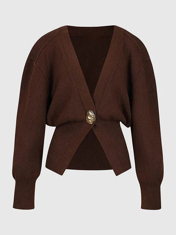Nina Single Button Sweater