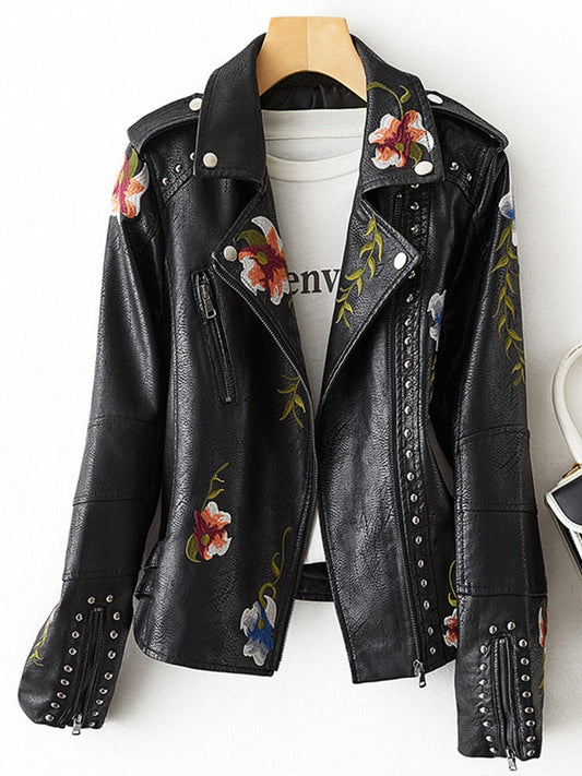 Bella Flora Leather Jacket