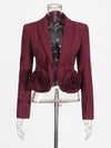 Luna Burgundy Two Piece Set
