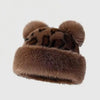Suki Bear Ear Faux Fur Beanie