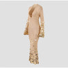 Elle Shinny Sequin Maxi Dress