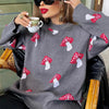Juno Graphic Print Sweater