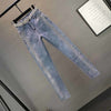 Olive Blue Slim Jeans