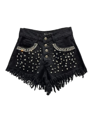 Faye Rhinestone Full Diamonds Shorts
