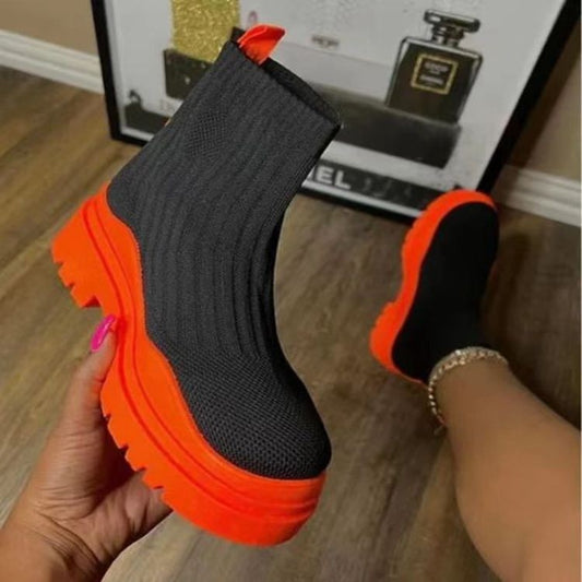 Cleo Knitted Ankle Boots