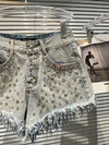 Faye Rhinestone Full Diamonds Shorts