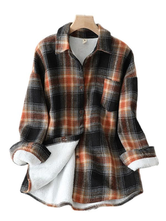 Kira Velvet Plaid Shirts