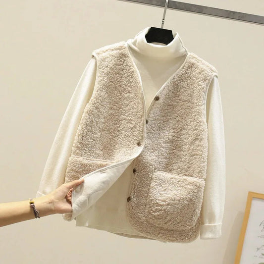 Rhea Pocket Plush Vest