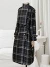 Elle Plaid Trench Coat