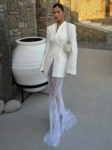 Juno Elegant One Button Jacket