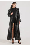 Faye Leather Trench Coat