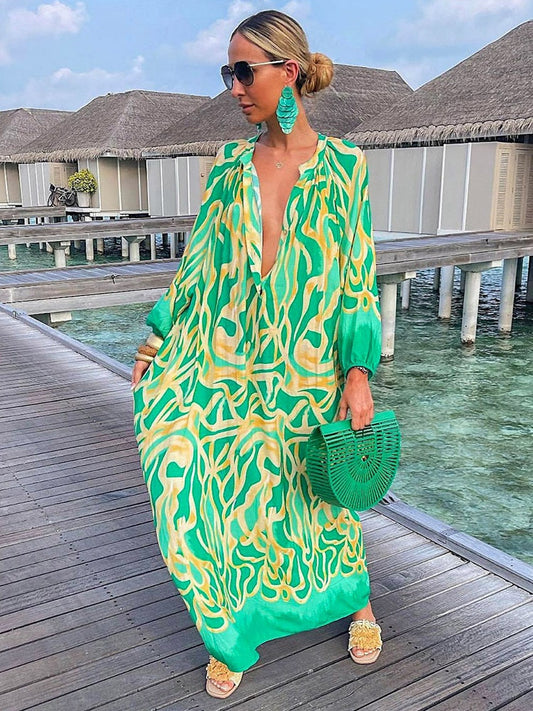 Hazel Boho Print Dress