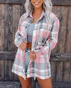 Siena Plaid Long Sleeve Outerwear