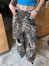 Vera Ripped Wide Leg Jeans