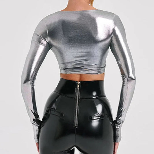 Vera Patent Leather Top