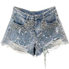 Vera Wide-Leg Denim Shorts
