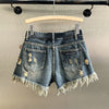 Hazel Floral Denim Shorts