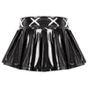 Olive Leather Miniskirt