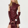 Kira Leather Mini Dress