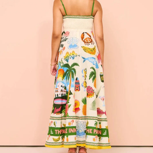Mira Strap Long Dress