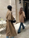 Vera Oversized Khaki Trench Coat
