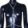 Isla Rhinestone Heart Chest Necklace