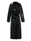 Rhea Patent Leather Trench Coat