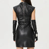Kira Leather Mini Dress