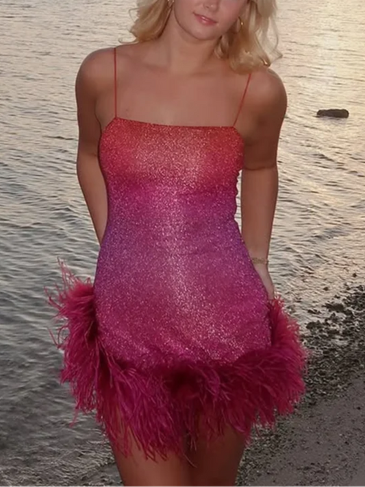 Juno Glitter Halter Dress