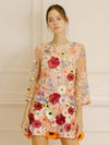 Mira Printed Short Dress