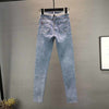 Olive Blue Slim Jeans