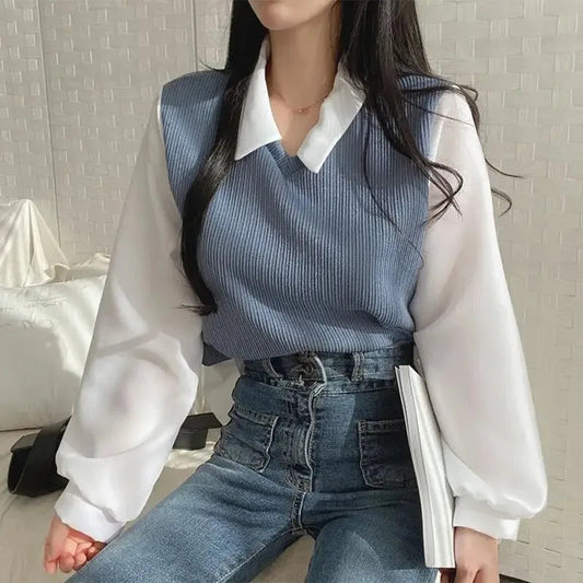 Zara Polo Collar Blouse