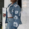 Talia Print Denim Jacket
